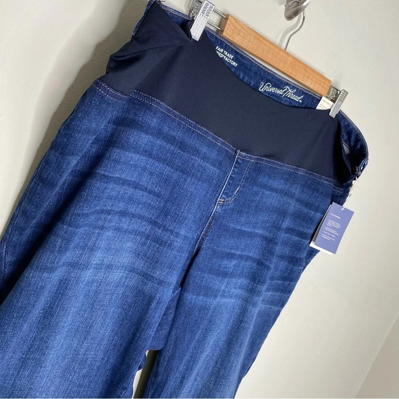 ✨NWT Universal Thread Dark Wash Elastic Adaptive Bootcut Flare Jeans Size 24W - Picture 4 of 12